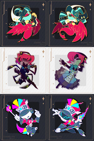 BiOCs: Enamel Pin &amp; Acrylic mockups